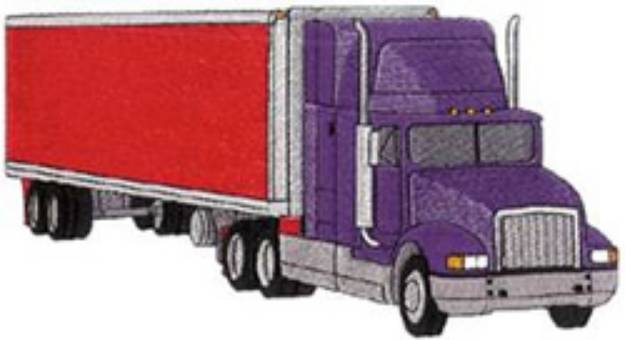 Picture of Lg. Tractor-trailer Machine Embroidery Design