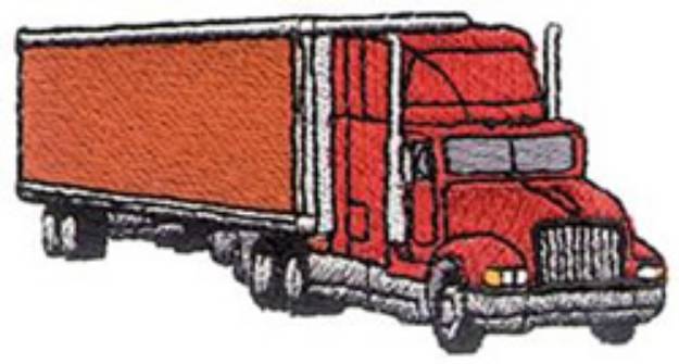 Picture of Tractor-trailer Machine Embroidery Design