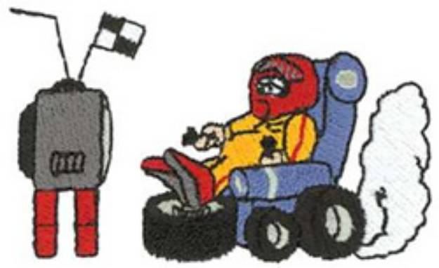 Picture of Sm. Armchair Racer Machine Embroidery Design