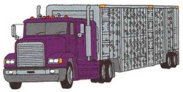 Picture of Conventional W/stock Trailer Machine Embroidery Design