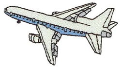 Jetliner Machine Embroidery Design