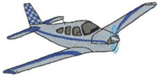 Picture of Acrobatic Plane Machine Embroidery Design
