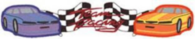 Picture of Team Racing Logo Machine Embroidery Design