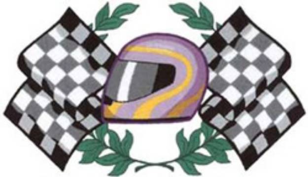 Picture of Racing Crest Machine Embroidery Design