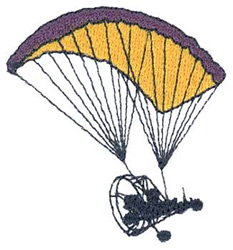 Powered Parachute Machine Embroidery Design