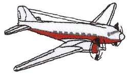 DC-3 Aircraft Machine Embroidery Design
