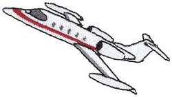 Business Jet Machine Embroidery Design