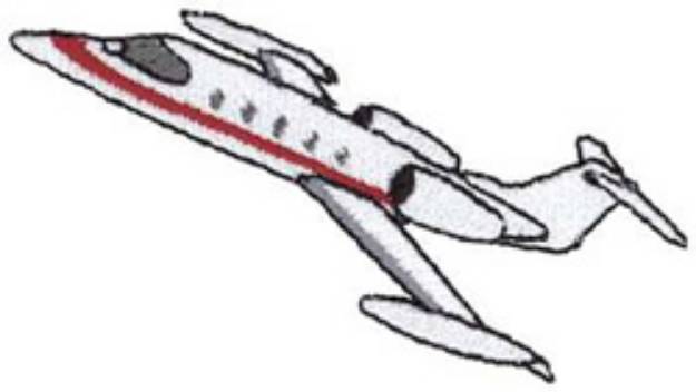 Picture of Business Jet Machine Embroidery Design