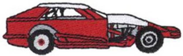 Picture of Sm. Racecar Machine Embroidery Design