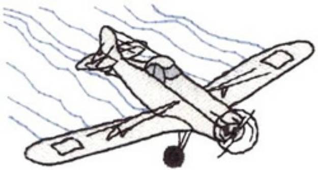 Picture of Crop Duster Machine Embroidery Design