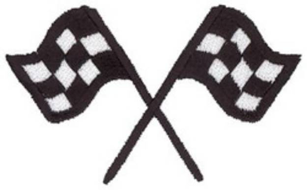 Picture of Racing Flags Machine Embroidery Design