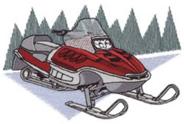 Picture of Snowmobile Machine Embroidery Design