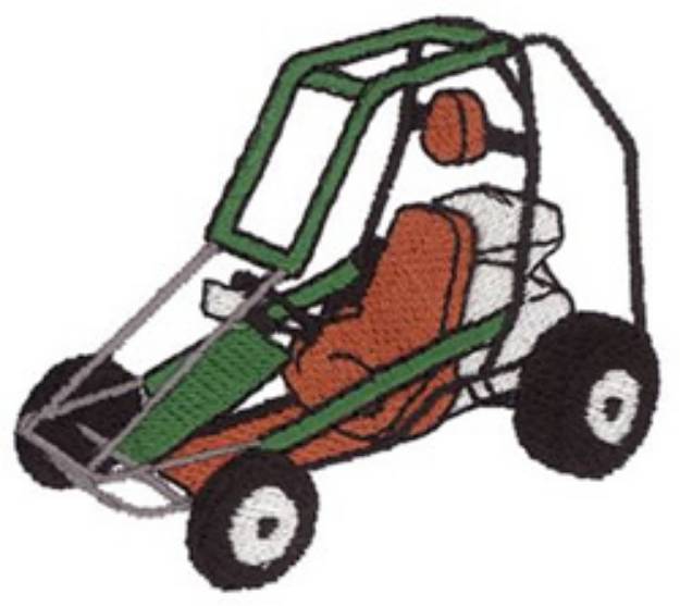 Picture of Go-cart Machine Embroidery Design