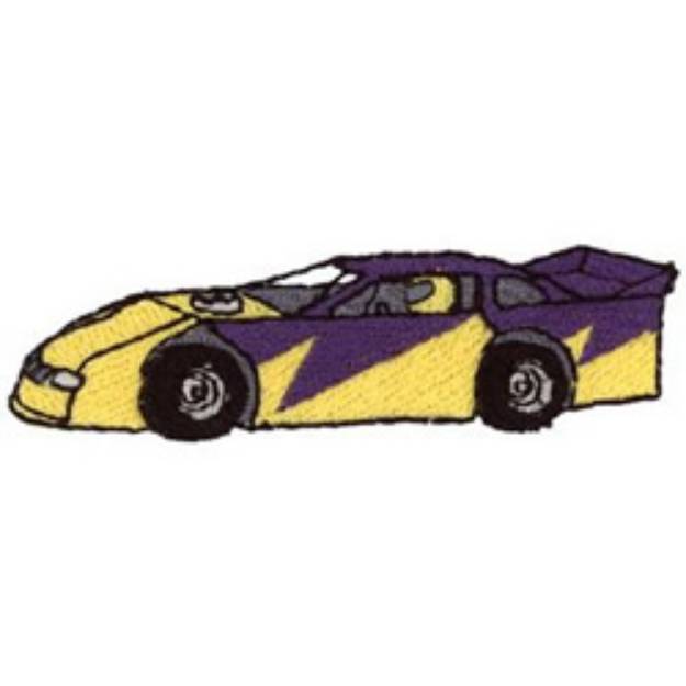 Picture of Late Model Racecar Machine Embroidery Design
