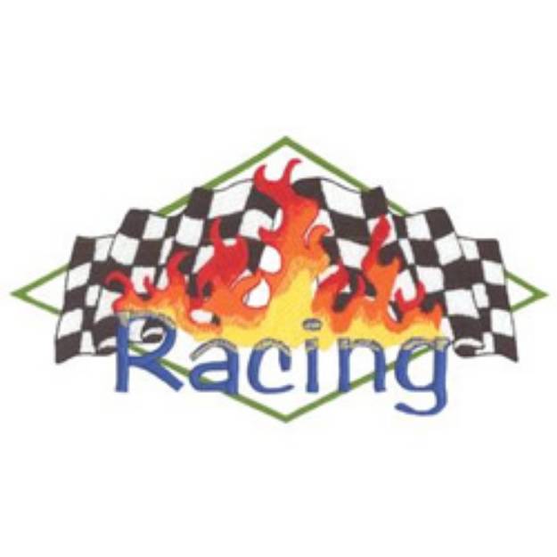 Picture of Racing Machine Embroidery Design