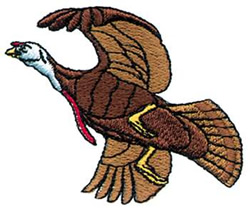 Wild Turkey Machine Embroidery Design