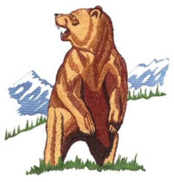Picture of Standing Bear Machine Embroidery Design