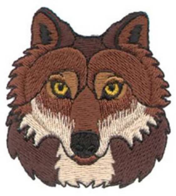 Picture of Wolf Head Machine Embroidery Design