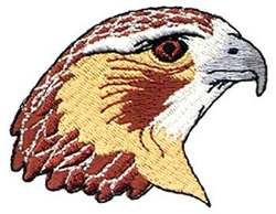 Red-tailed Hawk Machine Embroidery Design