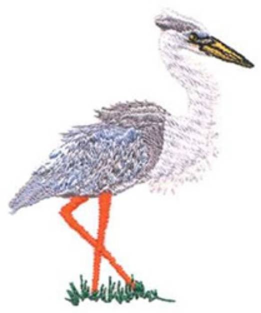 Picture of Heron Machine Embroidery Design
