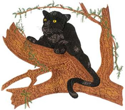 Black Panther Scene Machine Embroidery Design