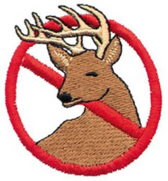 Picture of No Hunting Machine Embroidery Design