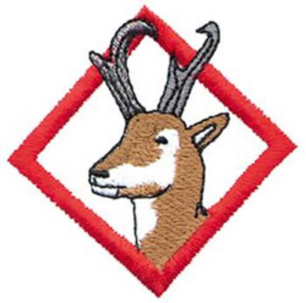 Picture of Antelope Machine Embroidery Design