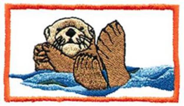 Picture of Sea Otter Machine Embroidery Design