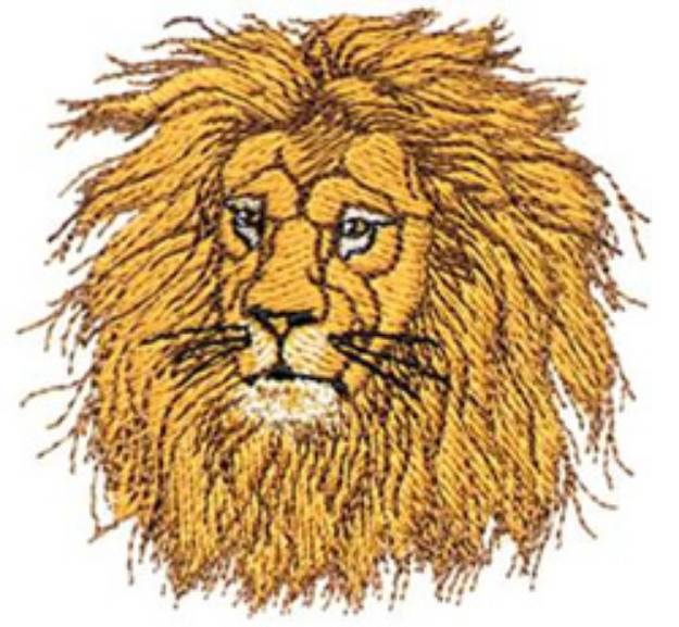 Picture of Lion Head Machine Embroidery Design