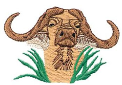 Cape Buffalo Machine Embroidery Design
