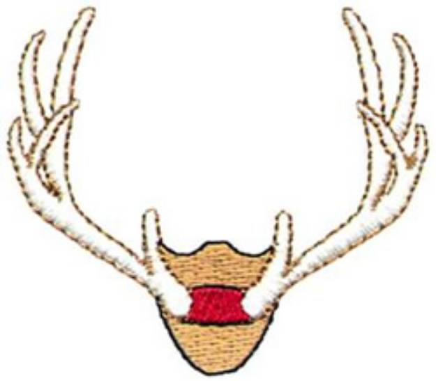 Picture of Antlers Machine Embroidery Design