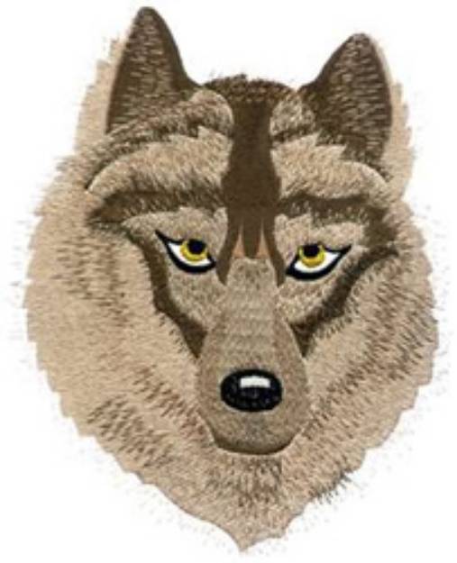 Picture of Lg. Wolf Head Machine Embroidery Design