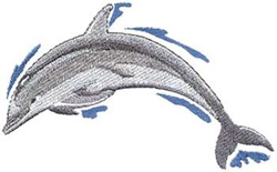 Jumping Dolphin Machine Embroidery Design