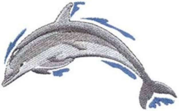 Picture of Jumping Dolphin Machine Embroidery Design