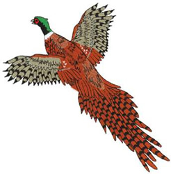 Pheasant Machine Embroidery Design
