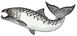 Large Salmon Machine Embroidery Design