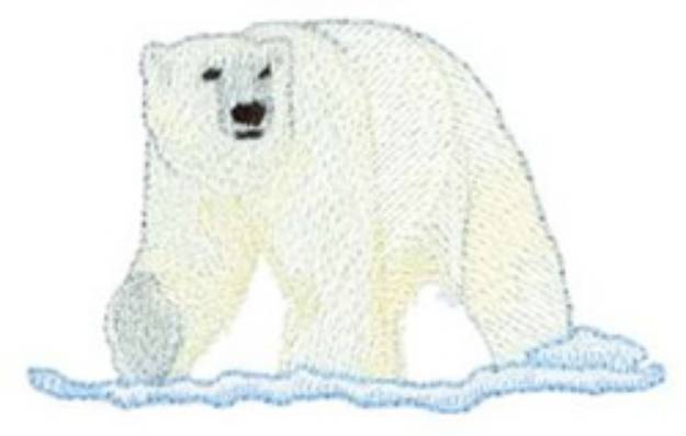 Picture of Small Polar Bear Machine Embroidery Design