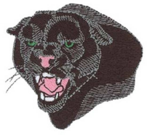 Picture of Small Panther Head Machine Embroidery Design