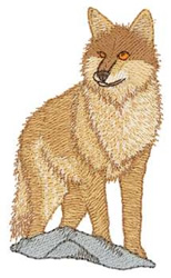 Small Coyote Machine Embroidery Design