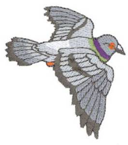 Picture of Flying Pigeon Machine Embroidery Design