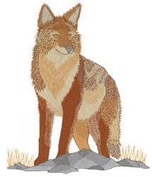 Lage Coyote Machine Embroidery Design