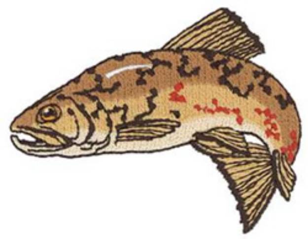 Picture of Brown Trout Machine Embroidery Design