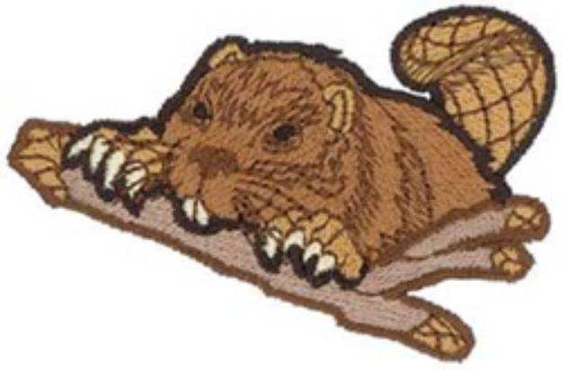 Picture of Beaver Machine Embroidery Design