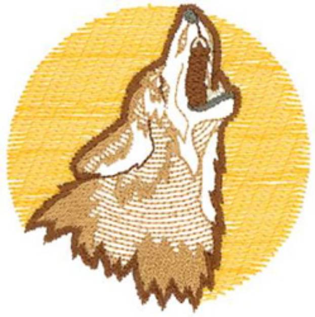 Picture of Coyote Howl Machine Embroidery Design