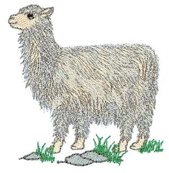 Alpaca Machine Embroidery Design