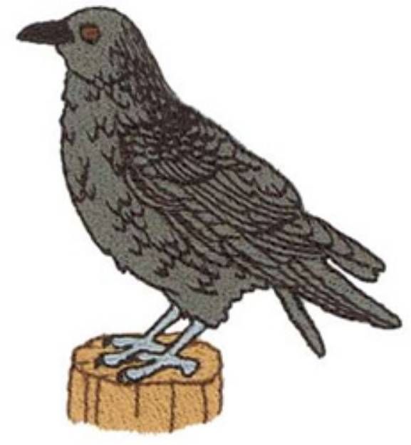 Picture of Raven Machine Embroidery Design
