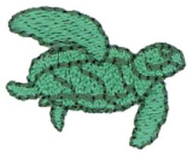 Picture of 1" Sea Turtle Machine Embroidery Design