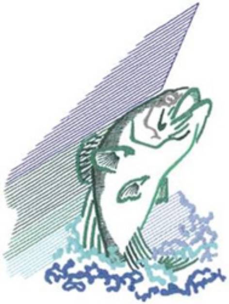 Picture of Bass Machine Embroidery Design