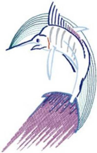 Picture of Marlin Machine Embroidery Design