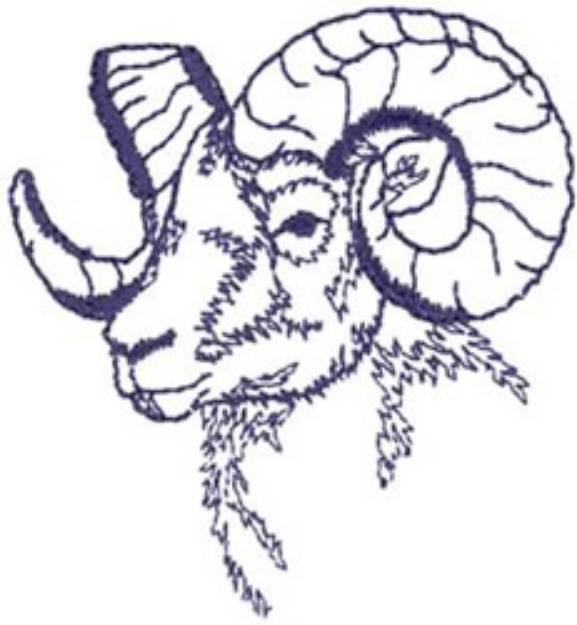 Picture of Ram Machine Embroidery Design